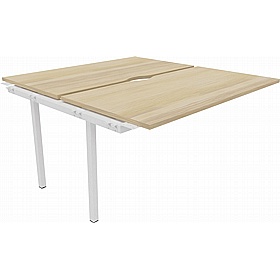 Linux II Rectangular Back to Back Bench Extension Desks - Office Desks