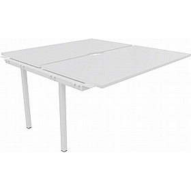 Linux II Rectangular Back to Back Bench Extension Desks - Office Desks