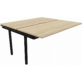 Linux II Rectangular Back to Back Bench Extension Desks - Office Desks