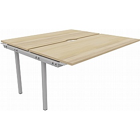 Linux II Rectangular Back to Back Bench Extension Desks - Office Desks