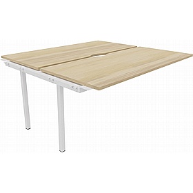 Linux II Rectangular Back to Back Bench Extension Desks - Office Desks