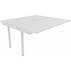 Linux II Rectangular Back to Back Bench Extension Desks - Office Desks