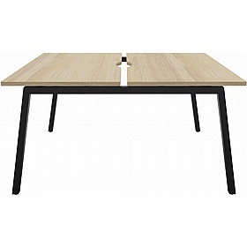 Linux II 2 Person A-Frame Rectangular Back to Back Bench Desks - Office Desks