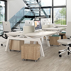Elite Low Mobile Under Desk Pedestals - Office Storage