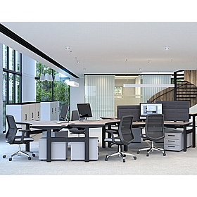 Elite Low Mobile Under Desk Pedestals - Office Storage