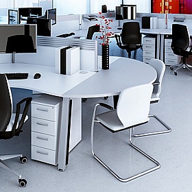 Elite Tall Narrow Under Desk Mobile Pedestals - Office Storage