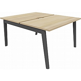 Linux II Scandi 2 Person A-Frame Rectangular Back to Back Bench Desks - Office Desks