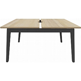 Linux II Scandi 2 Person A-Frame Rectangular Back to Back Bench Desks - Office Desks