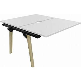 Linux II Scandi A-Frame Rectangular Back to Back Bench Extension Desks