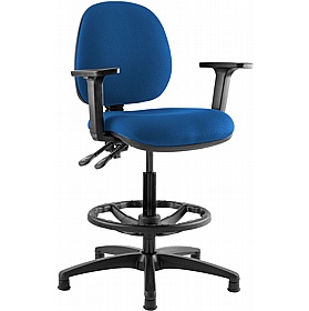 Kirby Medium Back Draughtsman Chair - Office Chairs