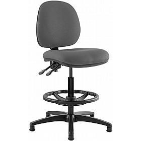 Kirby Medium Back Draughtsman Chair - Office Chairs