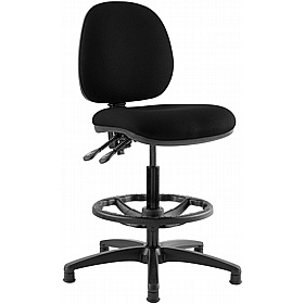 Kirby Medium Back Draughtsman Chair - Office Chairs
