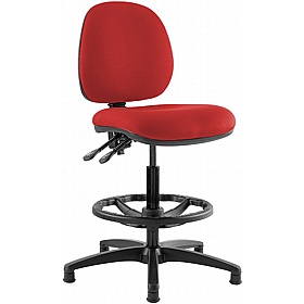 Kirby Medium Back Draughtsman Chair - Office Chairs
