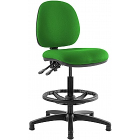 Kirby Medium Back Draughtsman Chair - Office Chairs