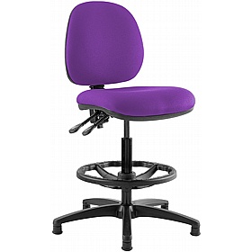 Kirby Medium Back Draughtsman Chair - Office Chairs