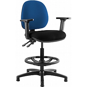 Kirby Duo Medium Back Draughtsman Chairs - Office Chairs