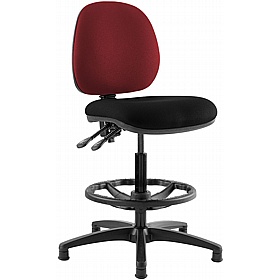 Kirby Duo Medium Back Draughtsman Chairs - Office Chairs