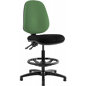 Kirby Duo High Back Draughtsman Chairs - Office Chairs