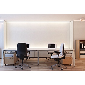 Elite Low Mobile Under Desk Tambour Pedestals - Office Storage