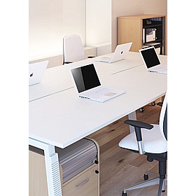 Elite Low Mobile Under Desk Tambour Pedestals - Office Storage
