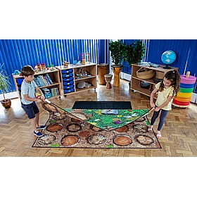 Natural World Woodland Double Sided Carpet - School Furniture