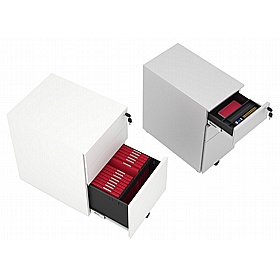 Elite Tall Narrow Under Desk Steel Mobile Pedestals - Office Storage