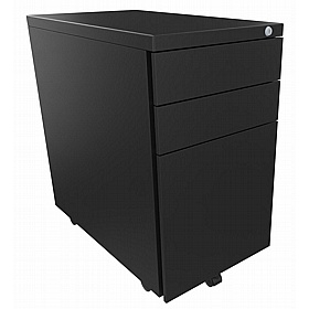 Elite Tall Narrow Under Desk Steel Mobile Pedestals