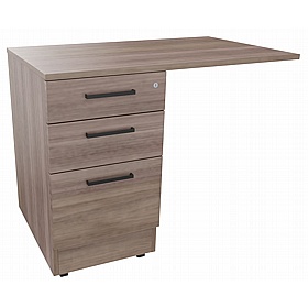 Elite Rectangular Desk High Extension Pedestal - Office Storage