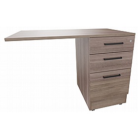 Elite Rectangular Desk High Extension Pedestal - Office Storage