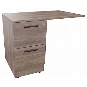 Elite Rectangular Desk High Extension Pedestal