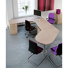 Elite Rectangular Desk High Extension Pedestal - Office Storage