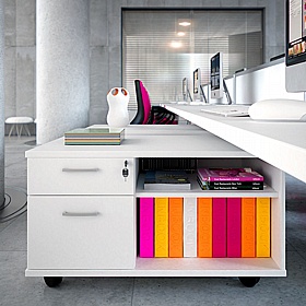 Elite Low Mobile Personal Storage Pedestals - Office Storage