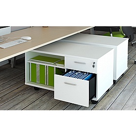 Elite Low Mobile Personal Storage Pedestals - Office Storage