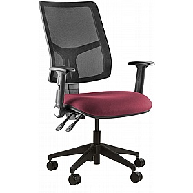 Grendon Deluxe 3-Lever Mesh Back Operator Chairs - Office Chairs
