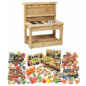 Adventure Tots Nursery Outdoor Small Mud Kitchen - School Furniture