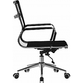 Aura Contemporary Medium Back Mesh Executive Office Chair - Office Chairs