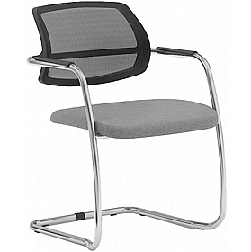 Moulton Low Back Mesh Cantilever Meeting and Conference Chairs - Office Chairs
