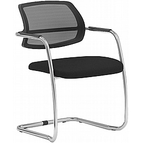 Moulton Low Back Mesh Cantilever Meeting and Conference Chairs - Office Chairs