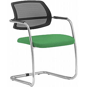 Moulton Low Back Mesh Cantilever Meeting and Conference Chairs - Office Chairs