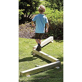 Adventure Tots Nursery Outdoor Balance Beam - School Furniture