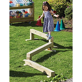 Adventure Tots Nursery Outdoor Balance Beam Bundle
