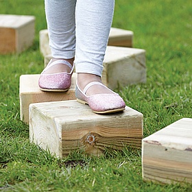 Adventure Tots Nursery Outdoor Balance Stepping Blocks
