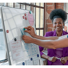 Nobo 20mm Magnetic Whiteboard Assorted Coloured Magnets - Pack of 10 - Display Equipment