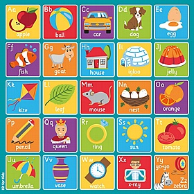 Square Alphabet Carpet - School Furniture