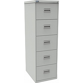 Silverline 5 Drawer Metal Filing Cabinet