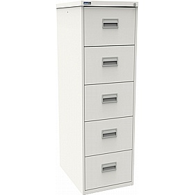 Silverline 5 Drawer Metal Filing Cabinet - Office Storage