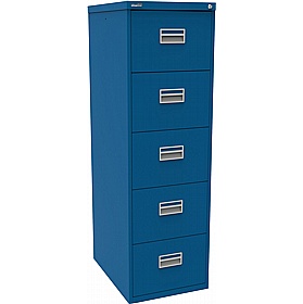 Silverline 5 Drawer Metal Filing Cabinet - Office Storage