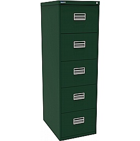 Silverline 5 Drawer Metal Filing Cabinet - Office Storage