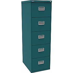 Silverline 5 Drawer Metal Filing Cabinet - Office Storage