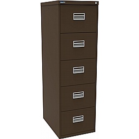 Silverline 5 Drawer Metal Filing Cabinet - Office Storage